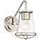Darby 10 1/4" High Satin Platinum Wall Sconce