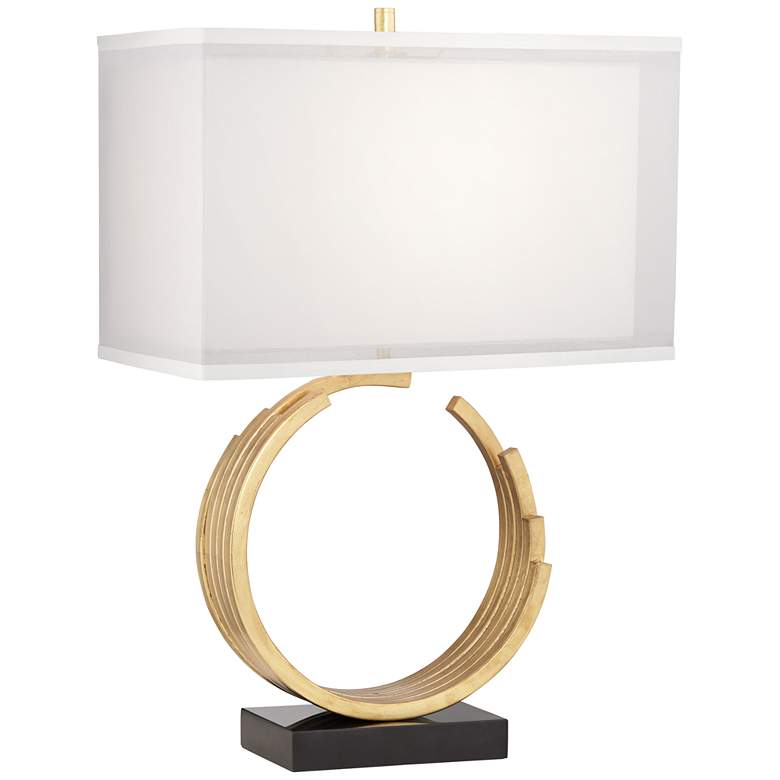 Riley Gold Leaf Table Lamp - #43D90 | Lamps Plus