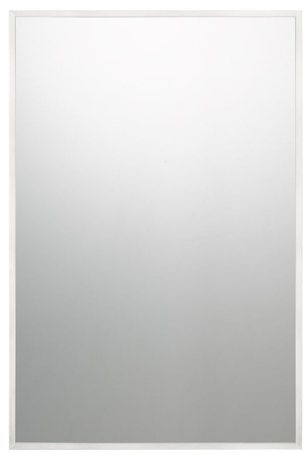 Quoizel Lockport Brushed Nickel 24" x 36" Wall Mirror