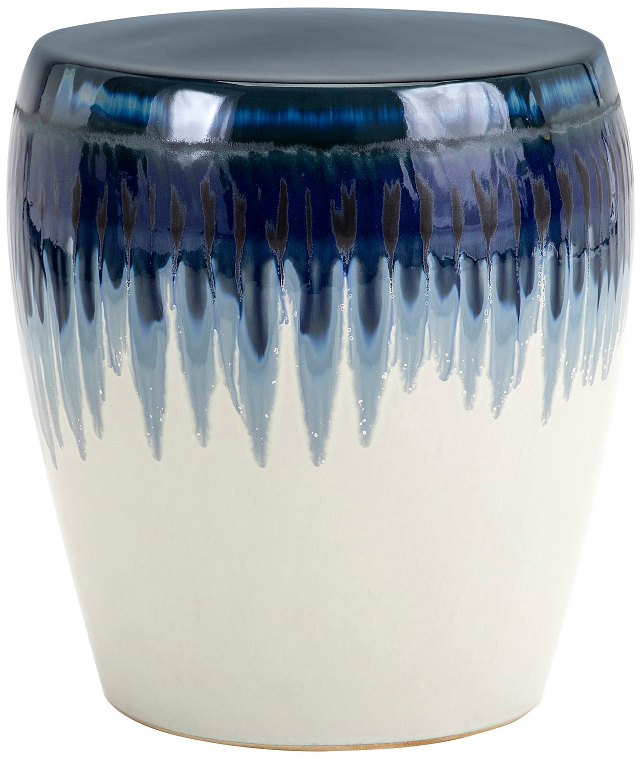 Hamako Blue Ceramic Garden Stool