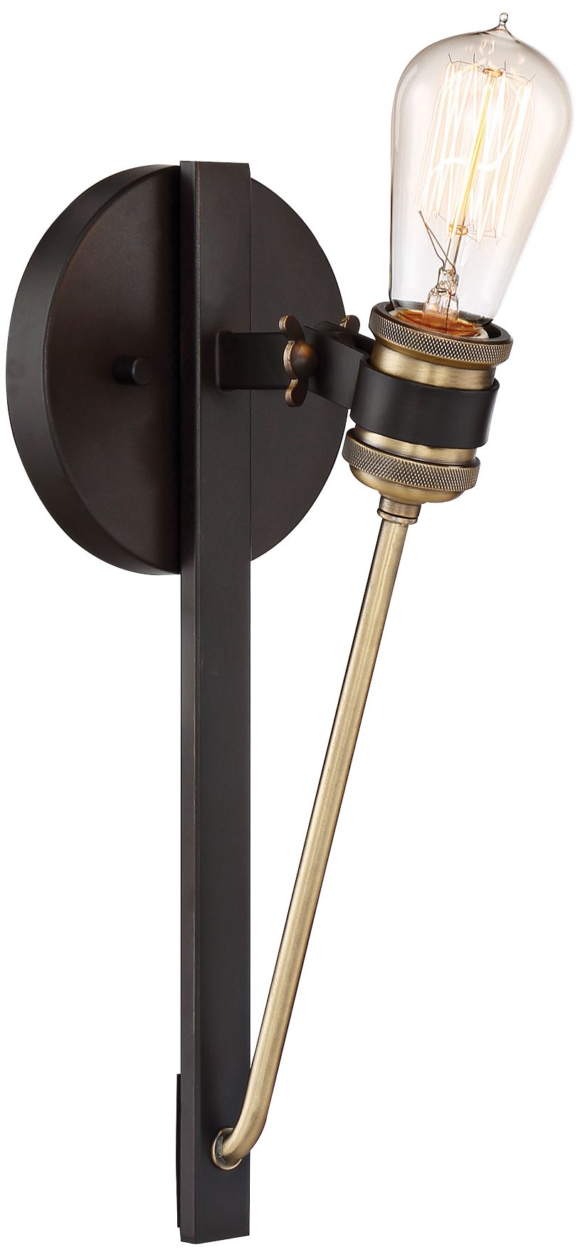 Miles 16 1/4" High Vintage Bronze Wall Sconce