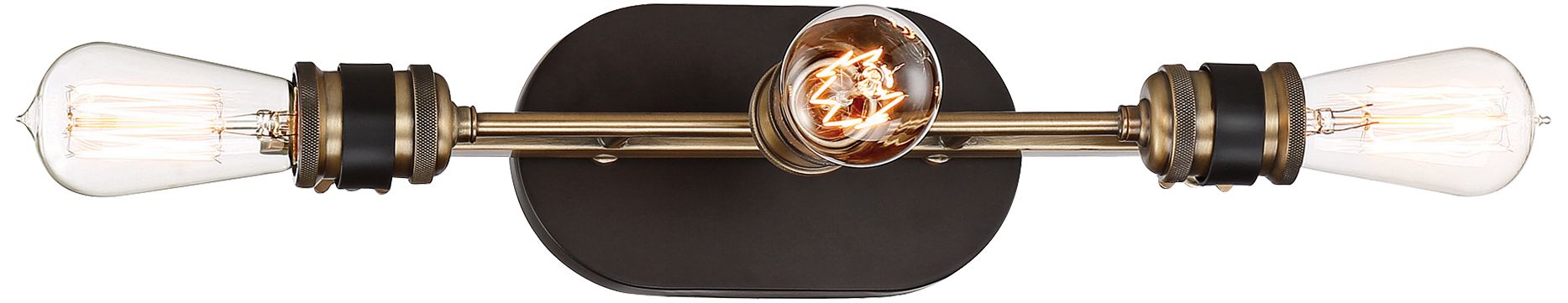 Miles 24" Wide Vintage Bronze 3-Light Bath Light