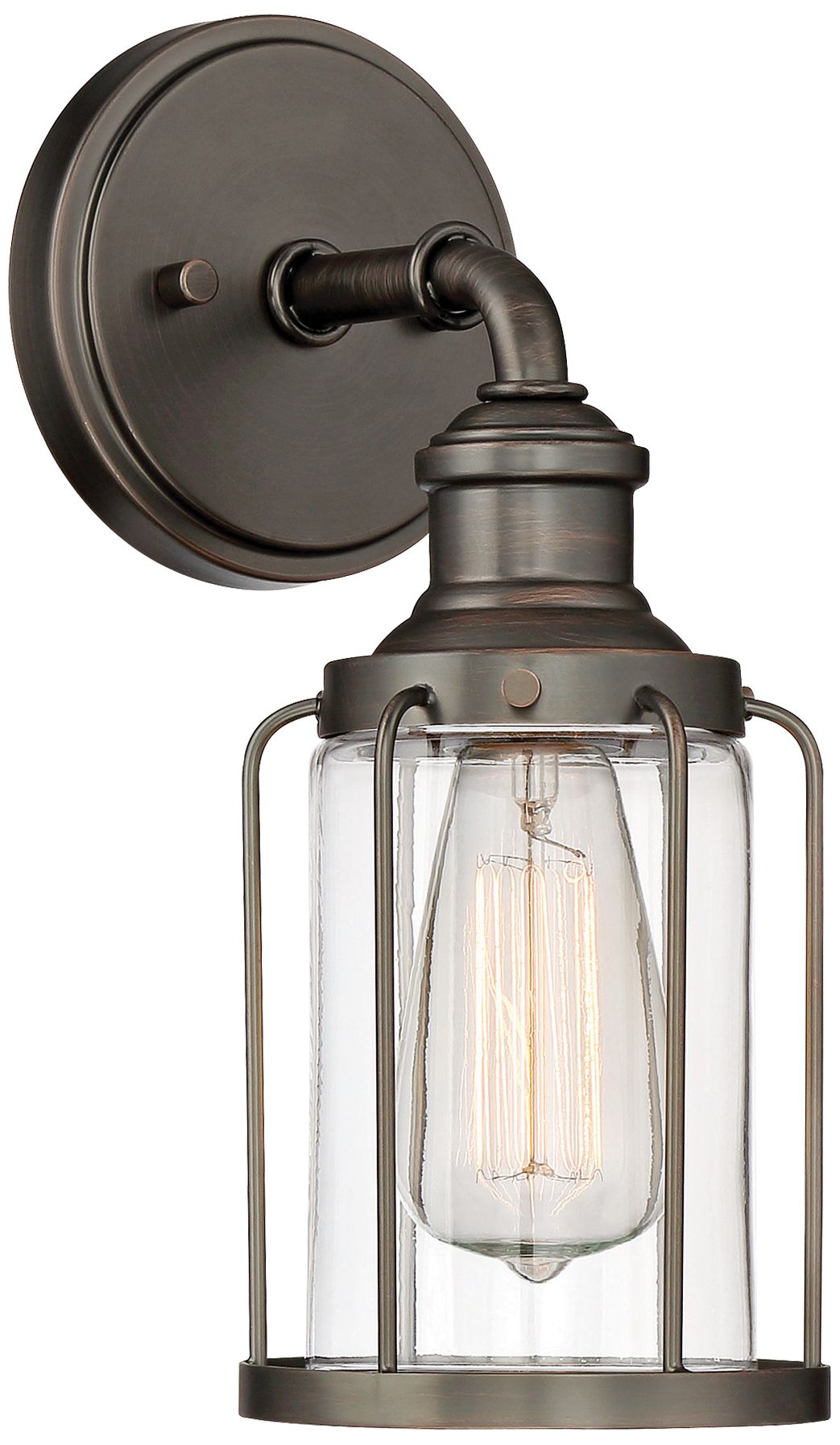 Anson 12 1/2" High Satin Copper Bronze Wall Sconce