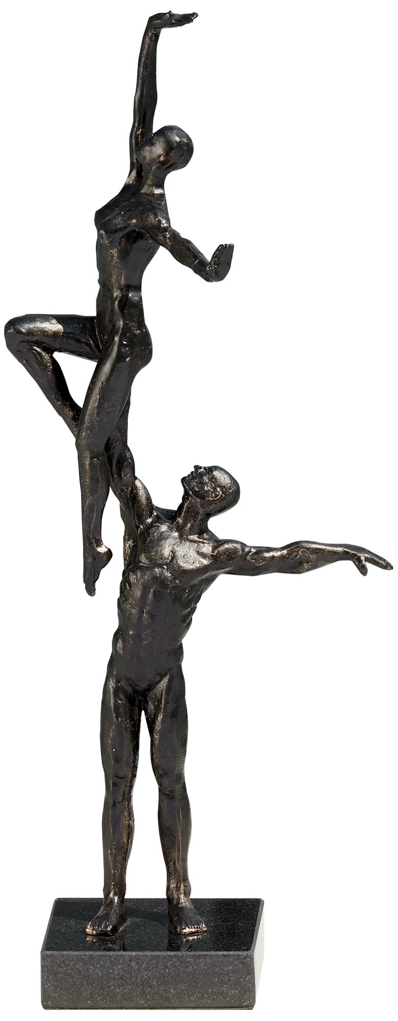 Dancers Right Arm Lift 16 3/4" High Bronze Iron Statue