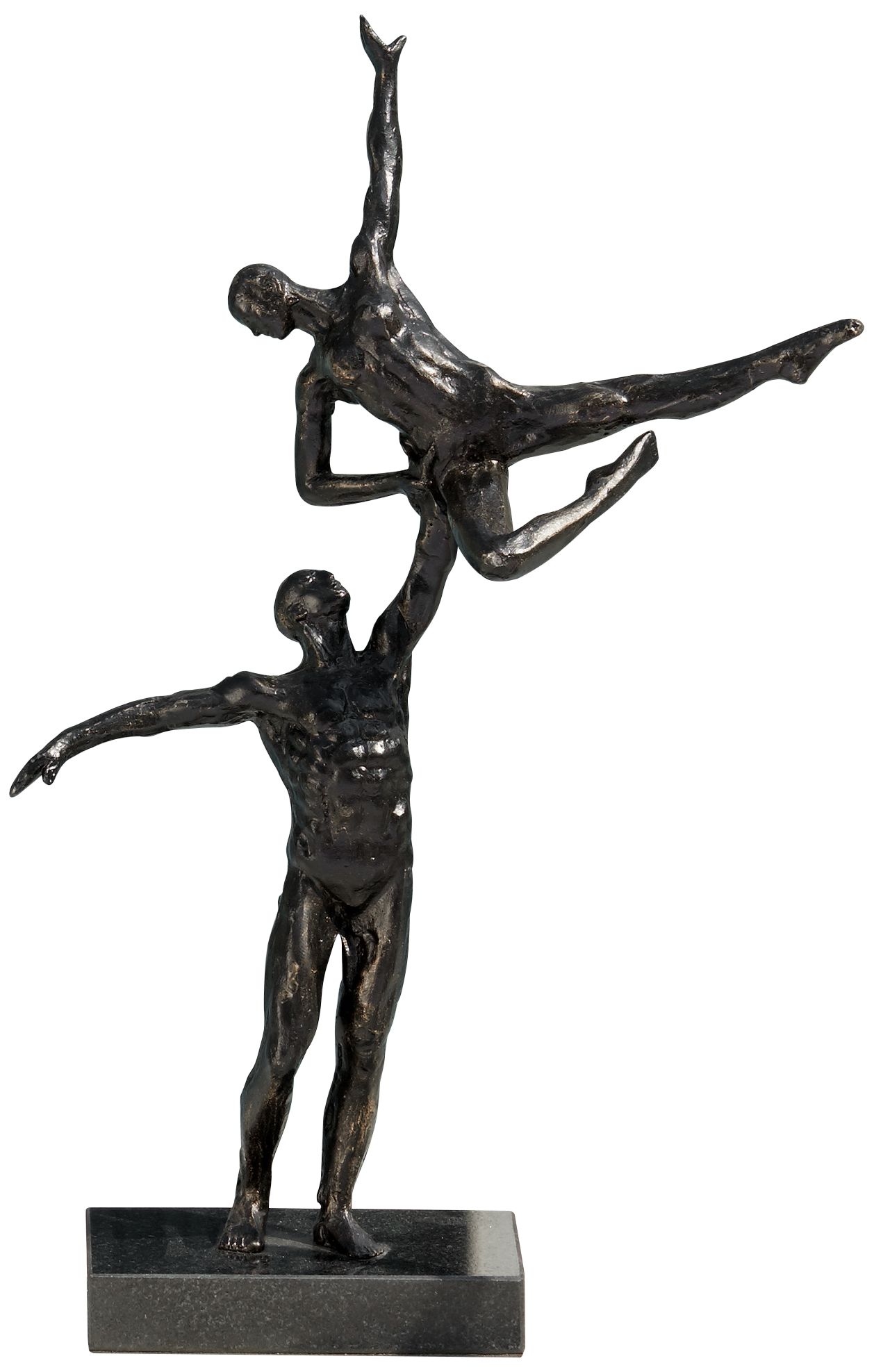 Dancers Left Arm Lift 15 1/2" High Bronze Iron Statue