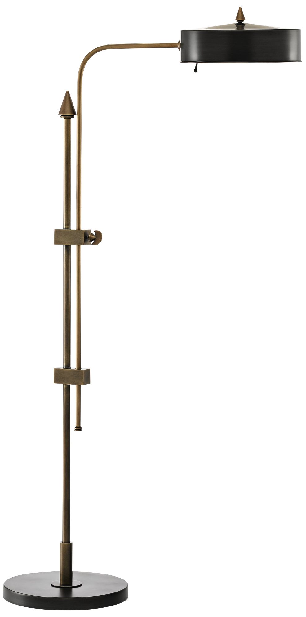 Abram Oil-Rubbed Bronze and Antique Brass Floor Lamp