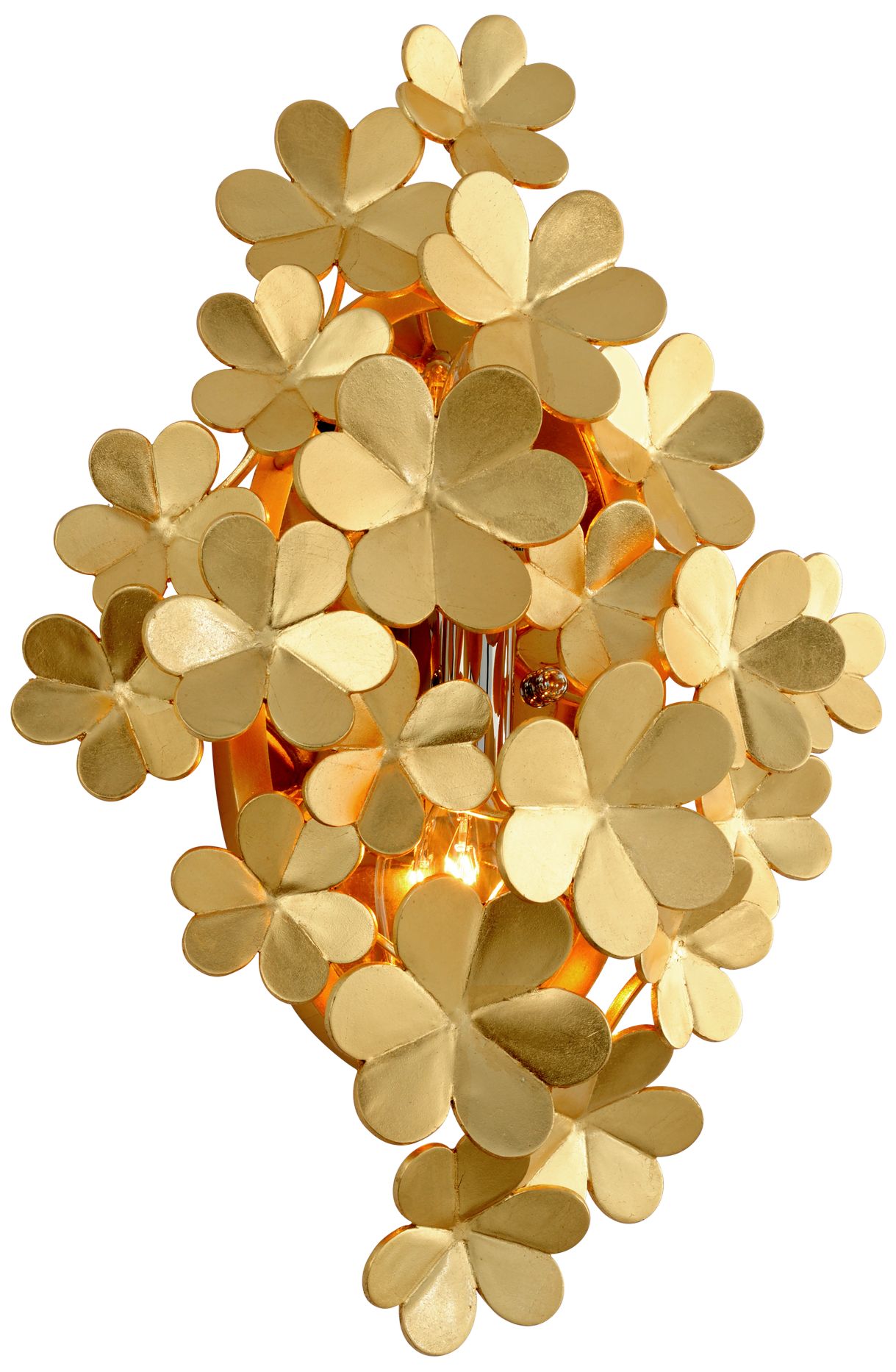 Corbett Gigi 17 3/4" High Gold Leaf Wall Sconce