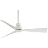 44&quot; Minka Aire Simple Flat White Outdoor Ceiling Fan
