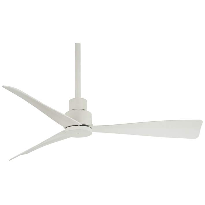 44 Minka Aire Simple White Outdoor, Outdoor Porch Ceiling Fan White