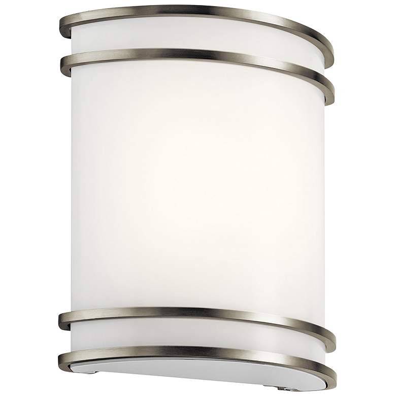 Kichler Harari 10 3/4&quot; High Brushed Nickel LED Wall Sconce