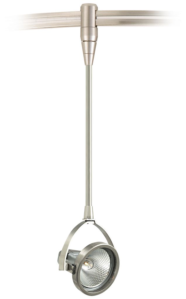 John Satin Nickel Low-Voltage Monorail Track Head