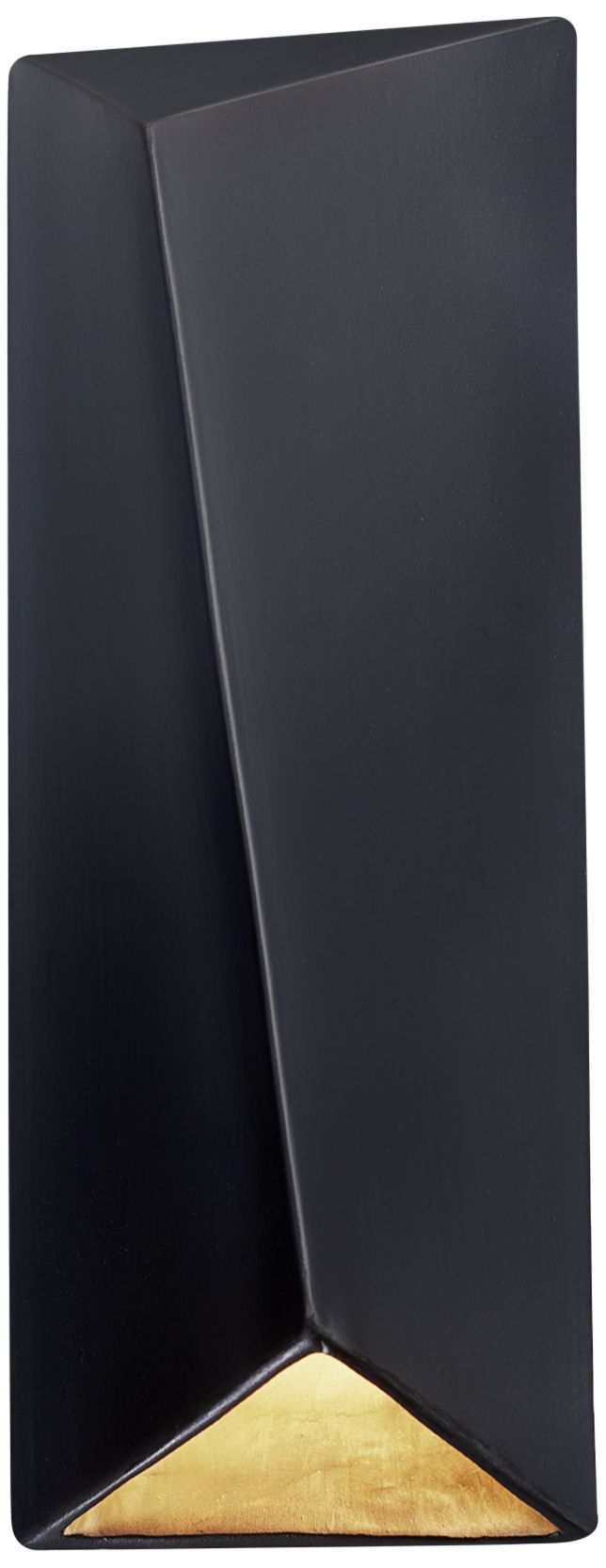 Ambiance Diagonal 22" High Black LED 2-Light Wall Sconce