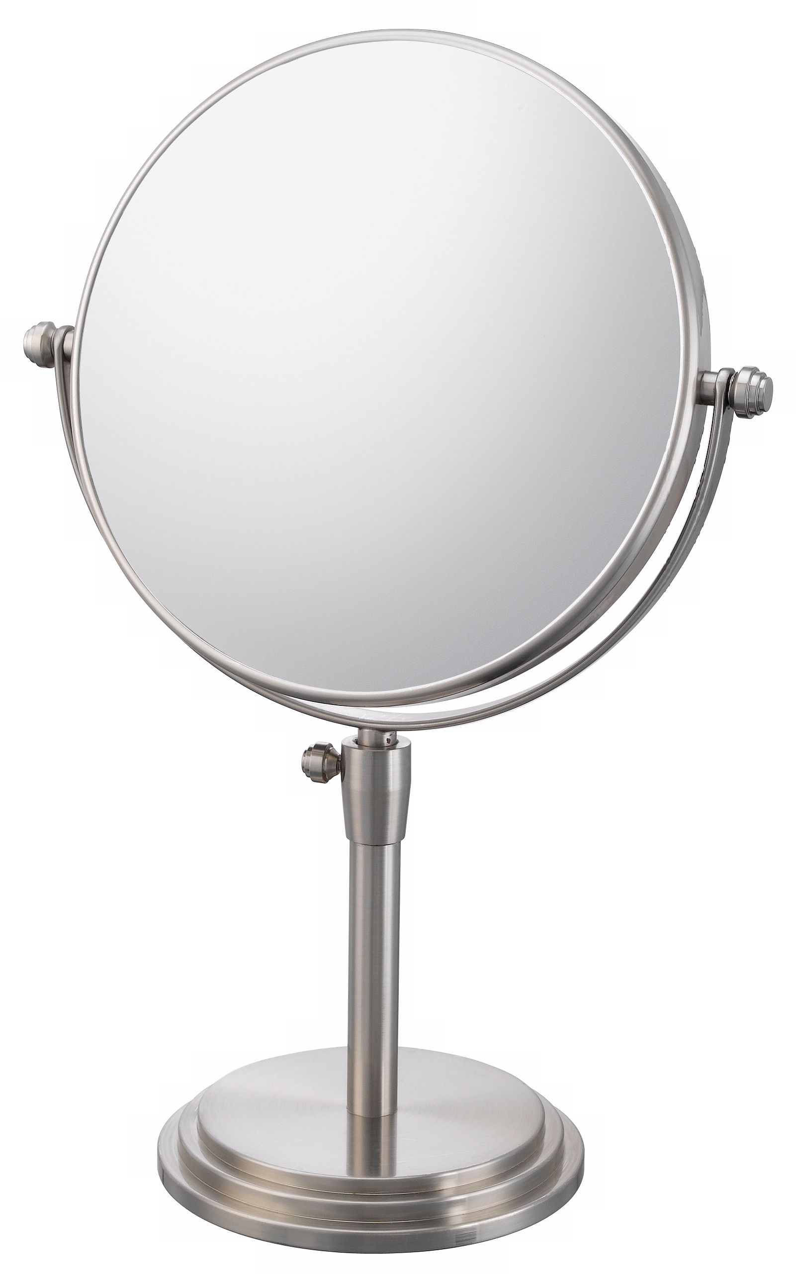 Brushed Nickel Adjustable Vanity Stand Makeup Mirror