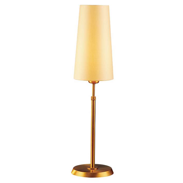 Holtkoetter Antique Brass Table Lamp, Skinny Floor Lamp With Shade