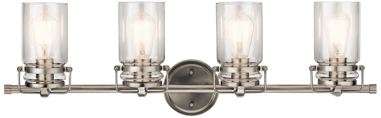 Kichler Brinley 32 1/4"W Brushed Nickel 4-Light Bath Light