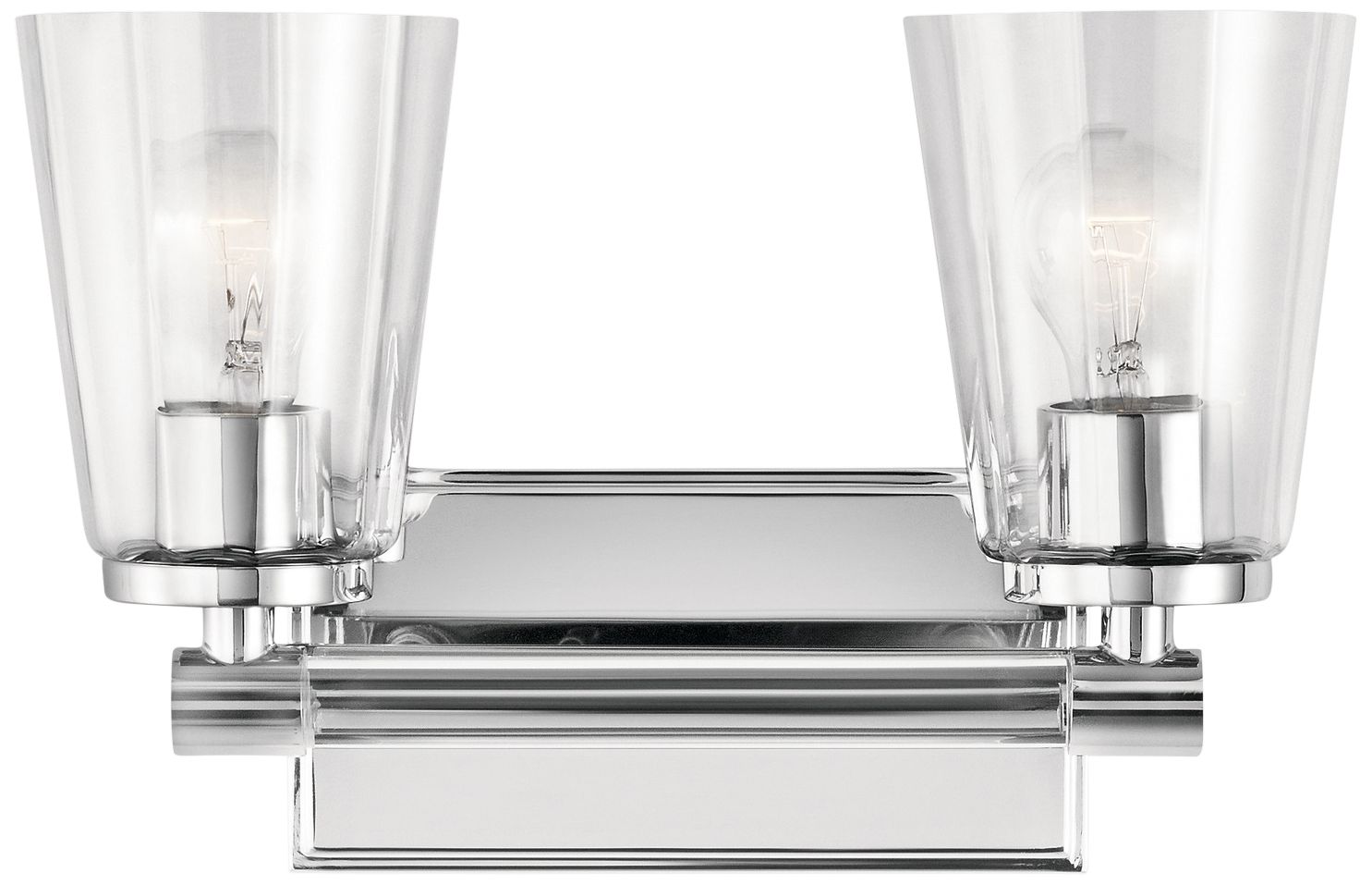 Kichler Audrea 9 1/2" High Chrome 2-Light Wall Sconce