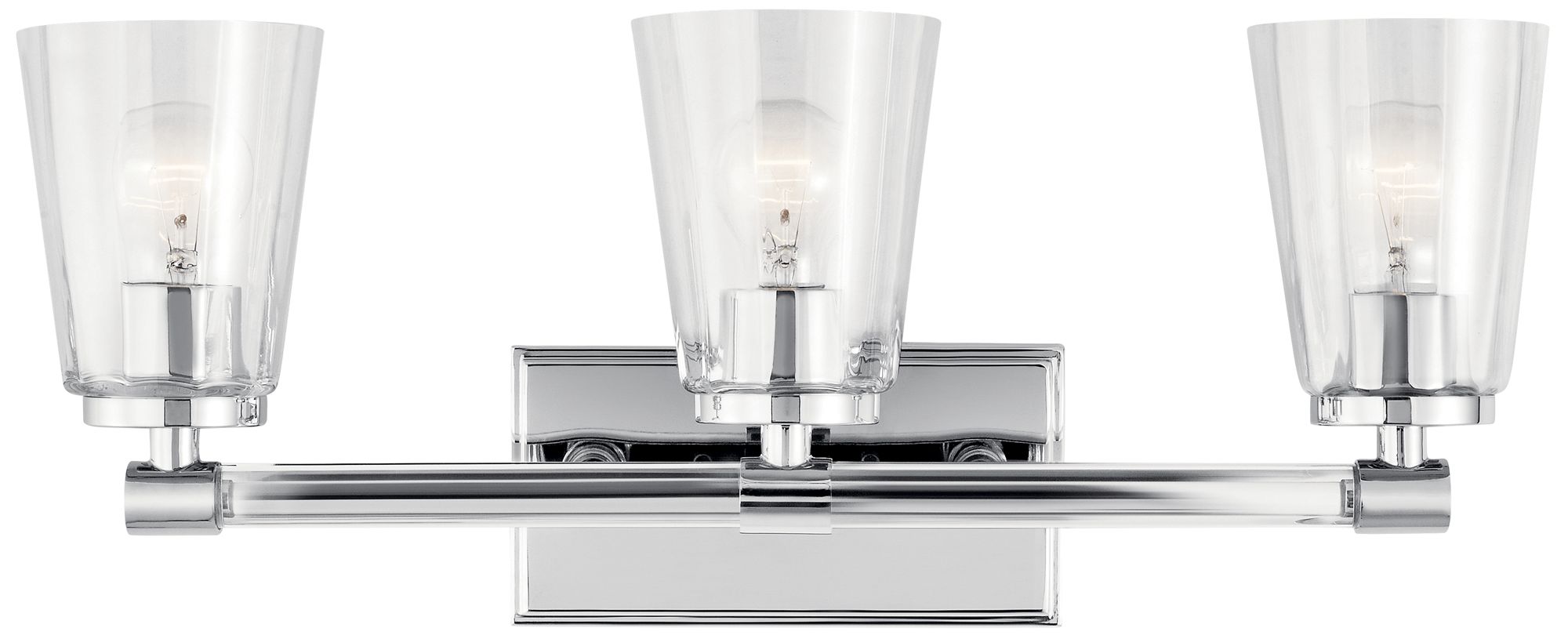 Kichler Audrea 23 3/4" Wide Chrome 3-Light Bath Light