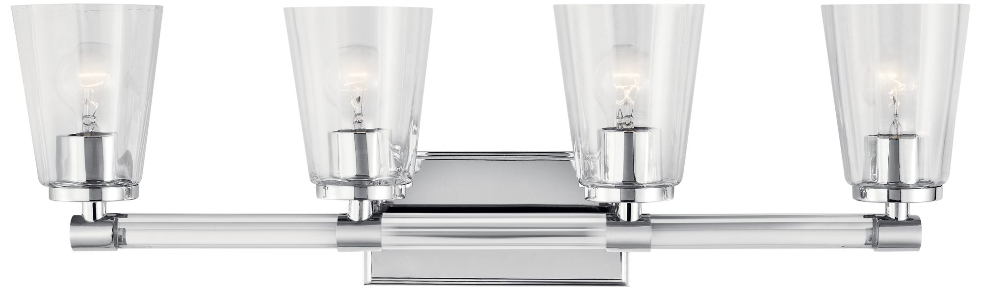 Kichler Audrea 30 1/4" Wide Chrome 4-Light Bath Light