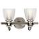 Kichler Flagship 9 1/2"H Classic Pewter 2-Light Wall Sconce