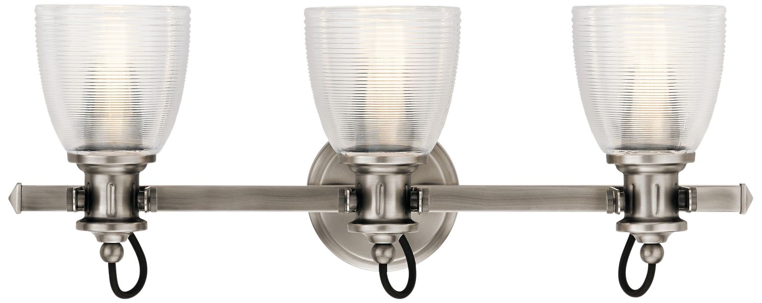 Kichler Flagship 24" Wide Classic Pewter 3-Light Bath Light