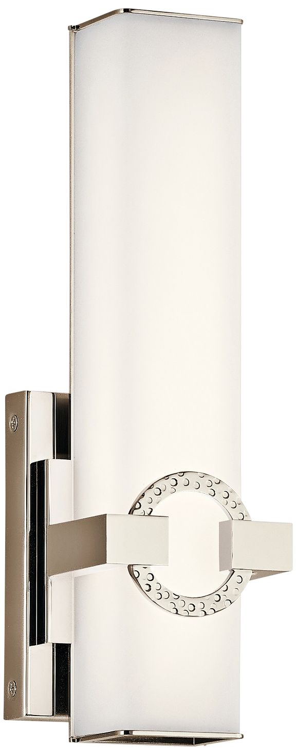 Kichler Bordeaux 13 3/4"H Polished Nickel LED Wall Sconce