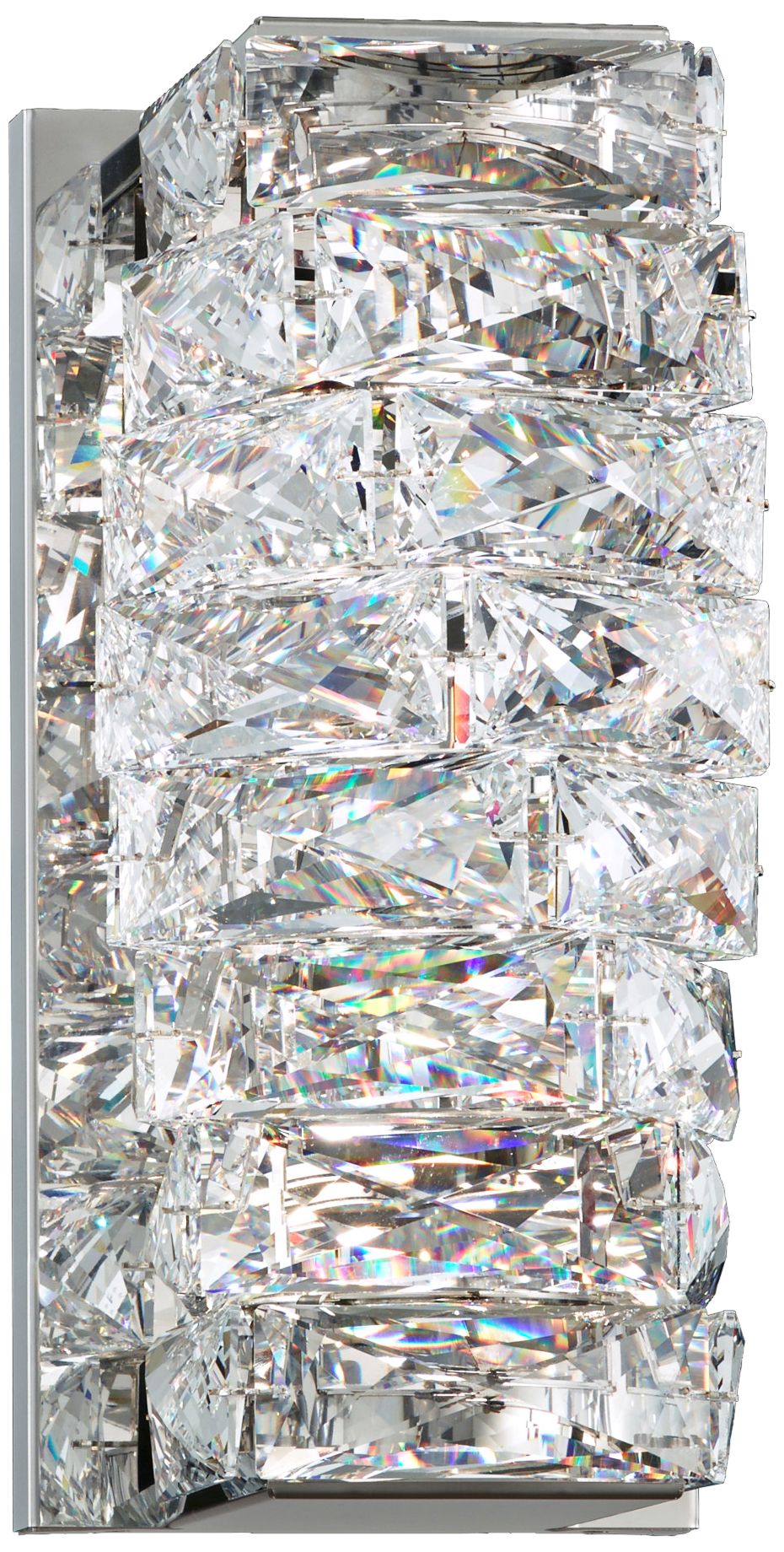 Schonbek Glissando 9 3/4"H Stainless Steel LED Wall Sconce