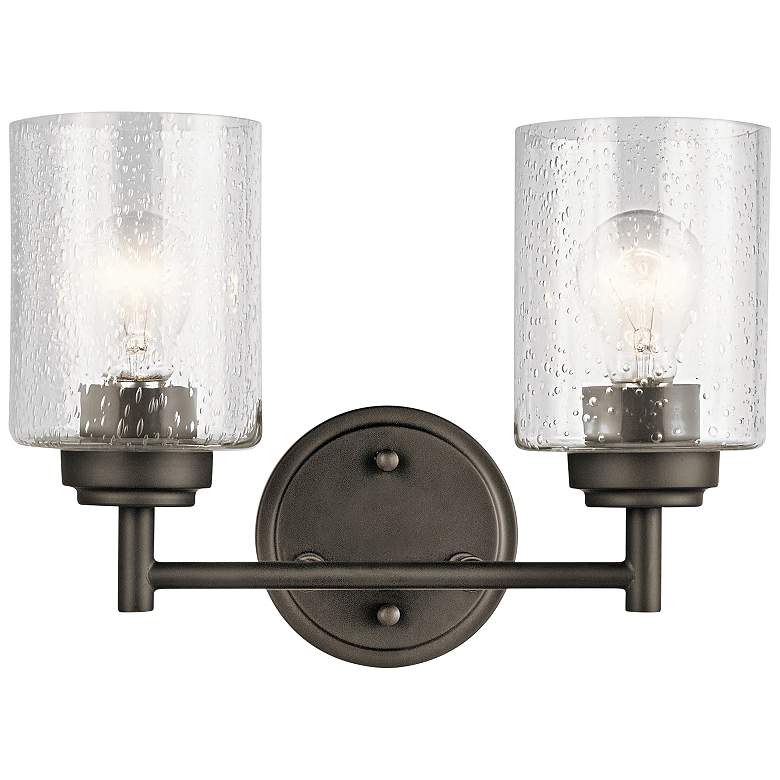 Kichler Winslow 9 1/4&quot; High Olde Bronze 2-Light Wall Sconce