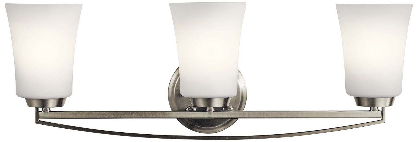 Kichler Tao 24 1/4" Wide Brushed Nickel 3-Light Bath Light