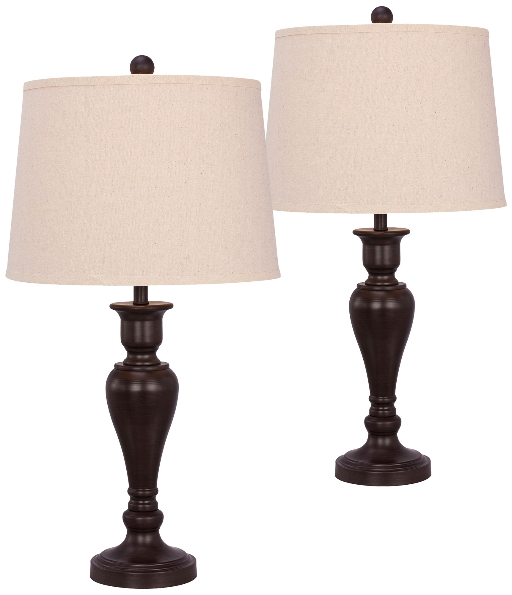 Holmberg Painted Oil Rubbed Bronze Table Lamp Set of 2
