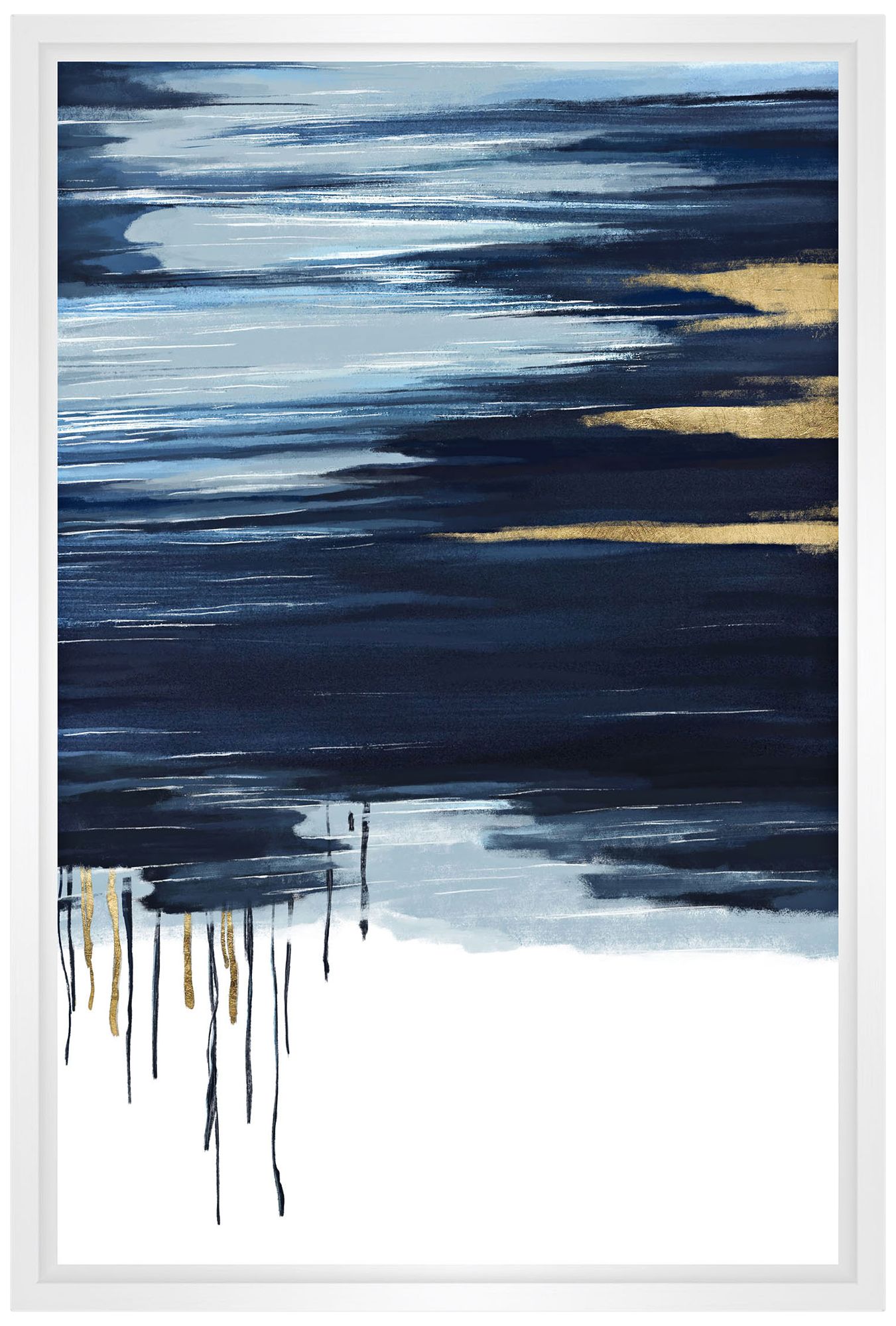 Blue Horizon Framed Canvas Wall Art 44C42 Lamps Plus