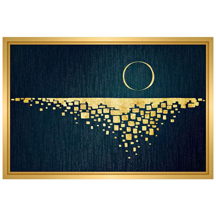 Moon Rising Framed Canvas Wall Art 44c44 Lamps Plus
