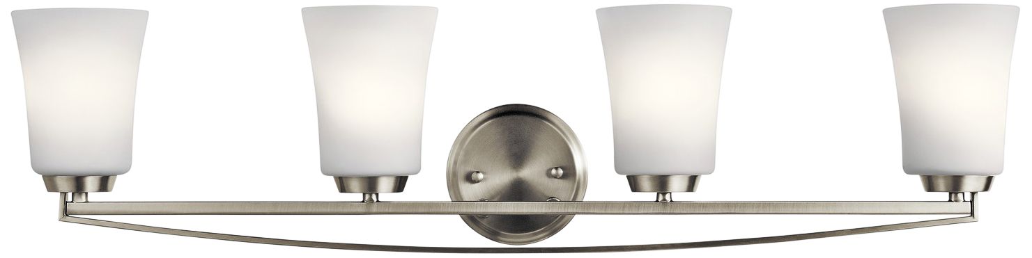 Kichler Tao 34" Wide Brushed Nickel 4-Light Bath Light
