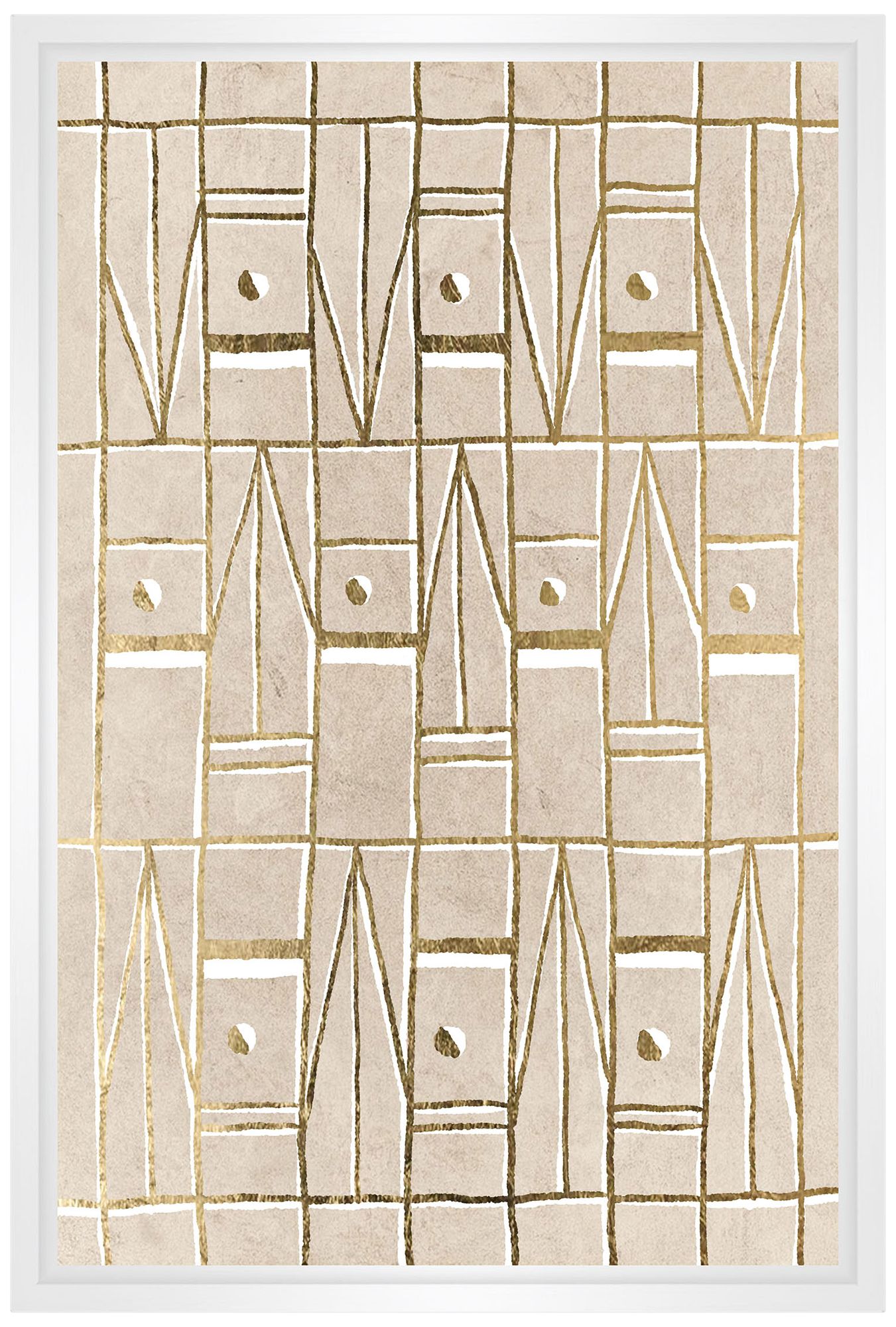 Pattern in Sand II Framed Canvas Wall Art