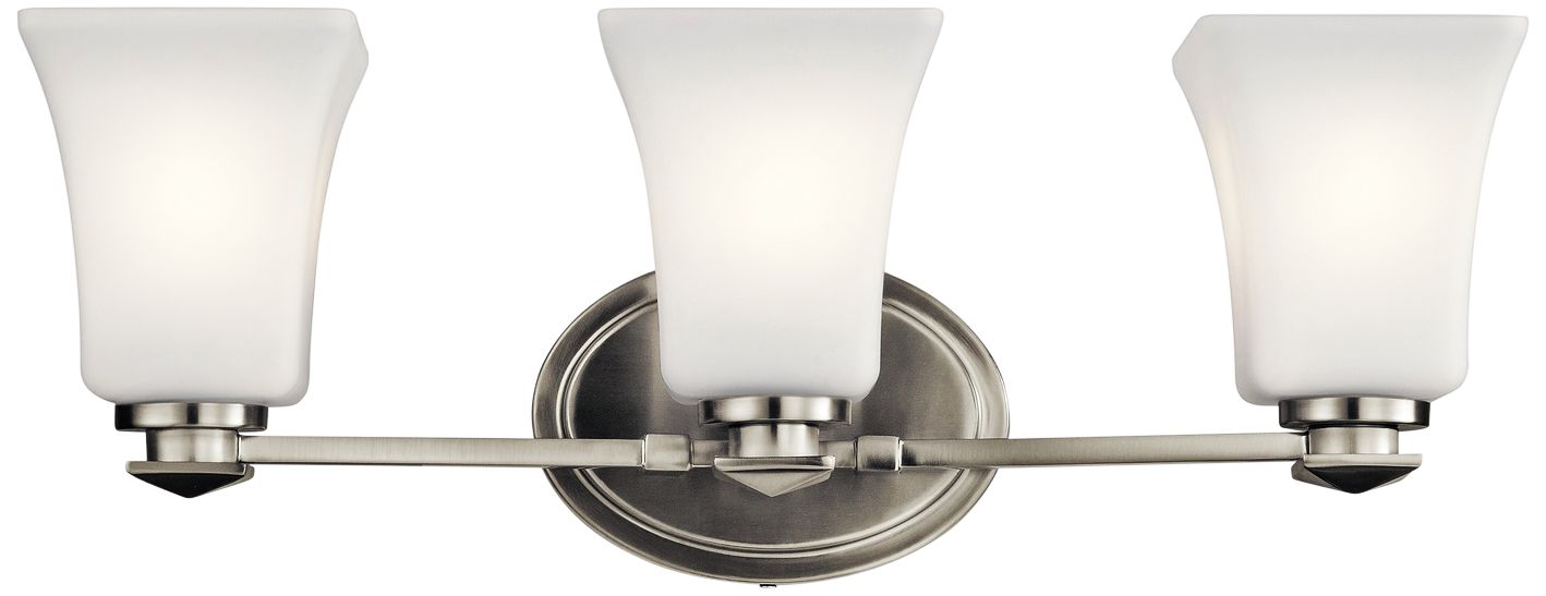 Kichler Archer 20 3/4"W Brushed Nickel 3-Light Bath Light