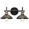 Kichler Clyde 7 1/4" High Olde Bronze 2-Light Wall Sconce