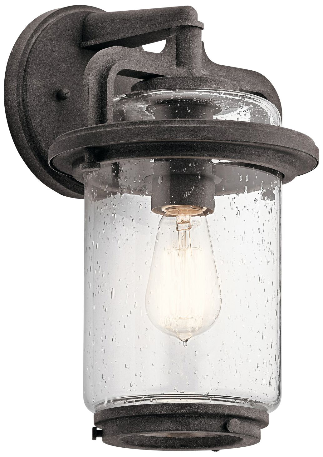 Kichler Andover 14" High Weathered Zinc Outdoor Wall Light