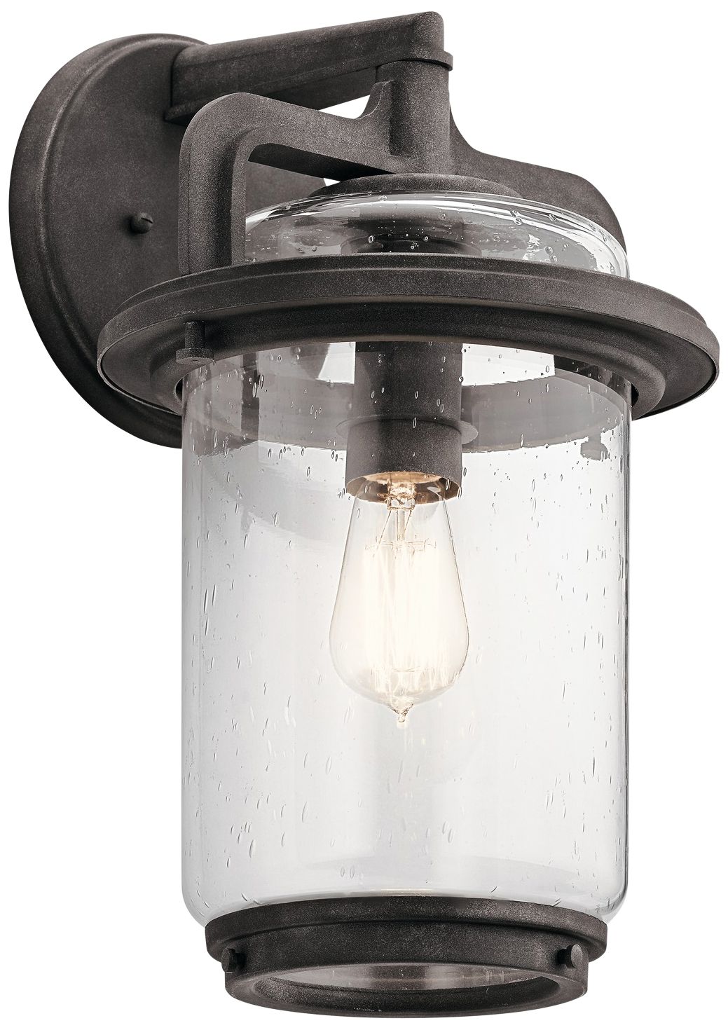 Kichler Andover 17 1/4"H Weathered Zinc Outdoor Wall Light