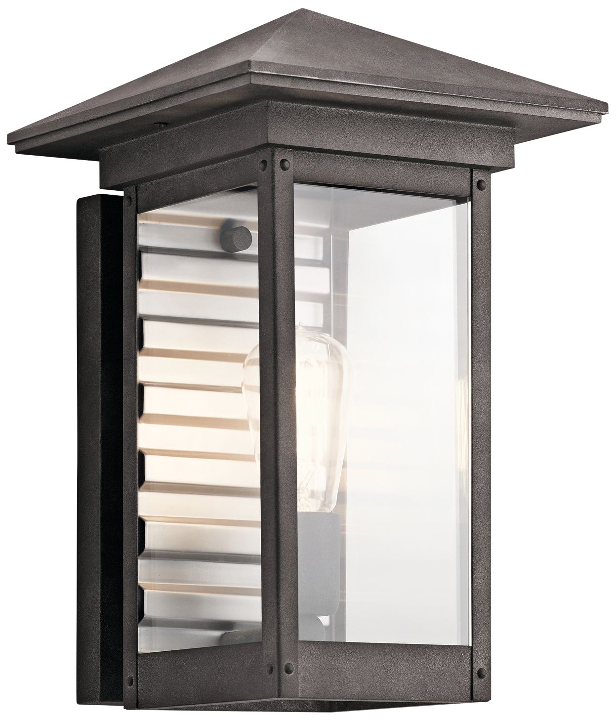 Kichler Wayland 14 1/2"H Weathered Zinc Outdoor Wall Light