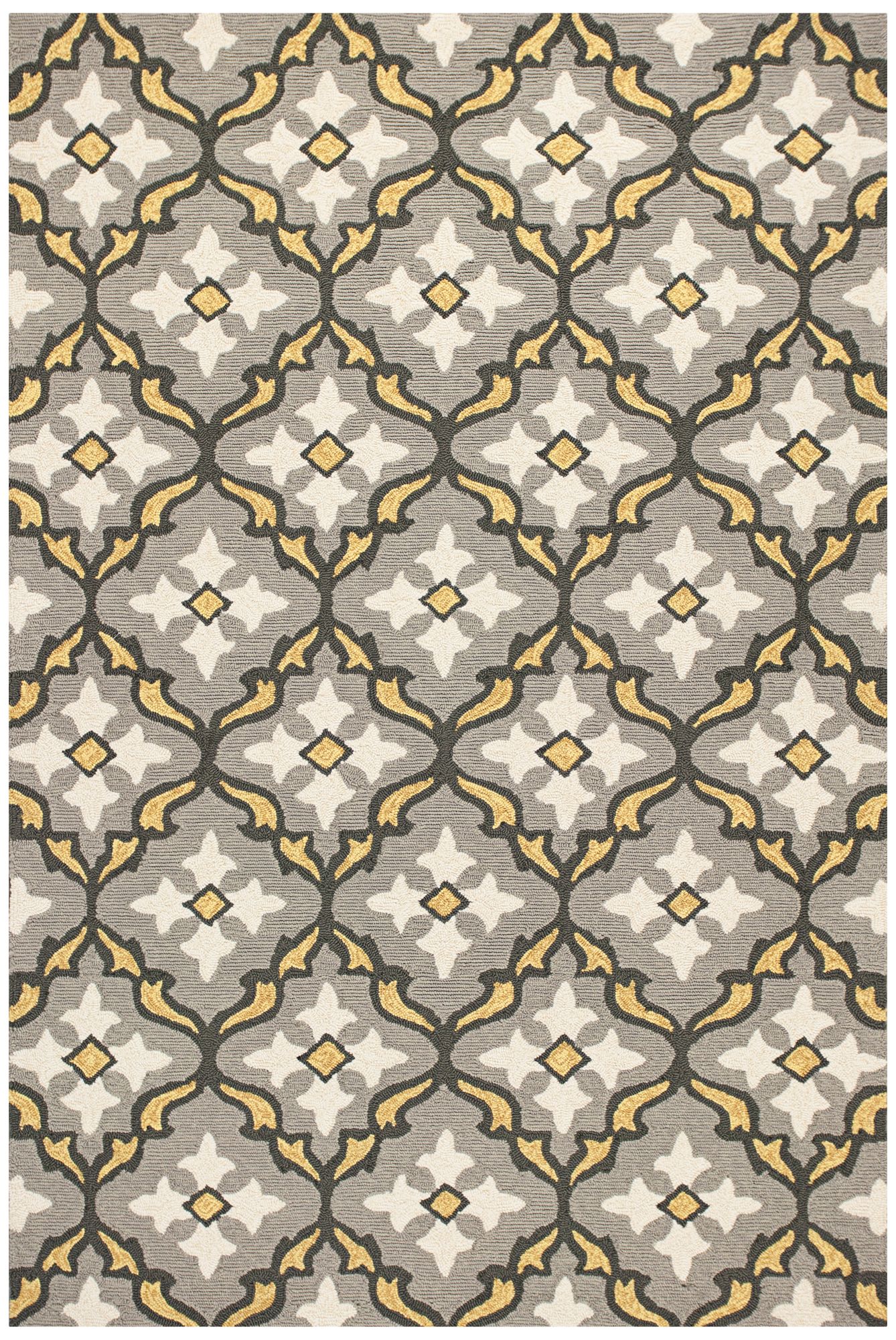 Harbor 4209 Gray and Gold Mosaic Outdoor Area Rug