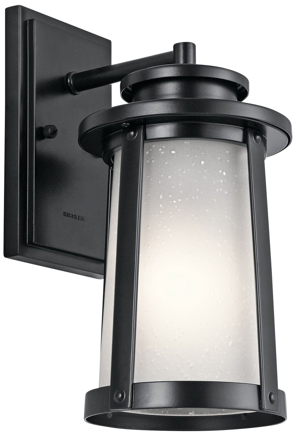 Kichler Harbor Bay 12 1/4" High Black Outdoor Wall Light
