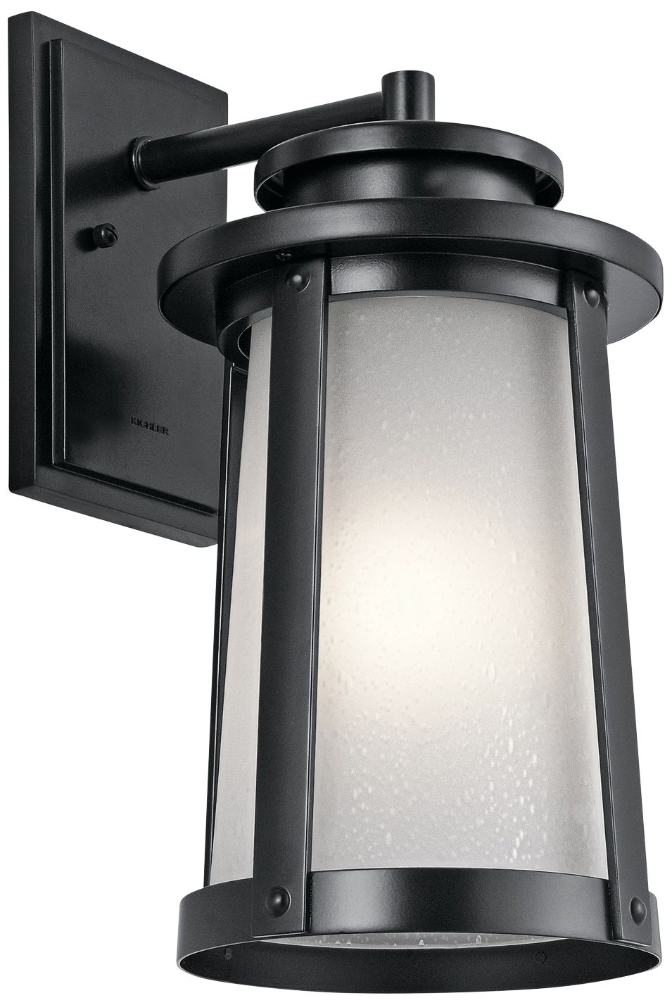 Kichler Harbor Bay 15 3/4" High Black Outdoor Wall Light