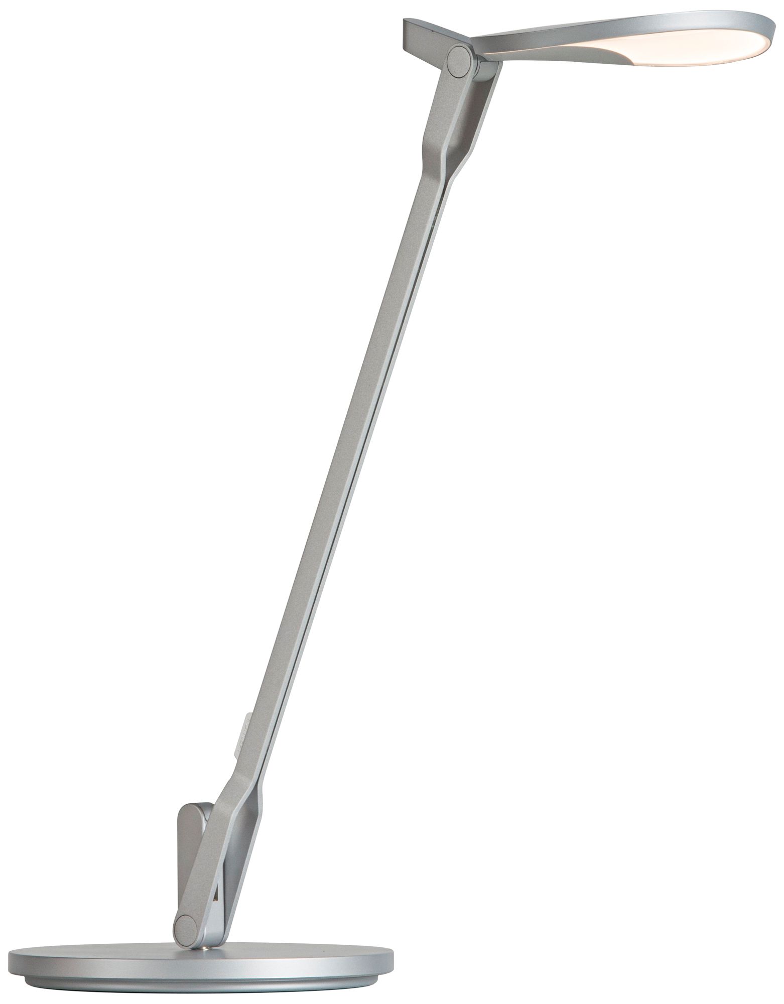 Koncept Splitty Silver LED Desk Lamp with USB Port