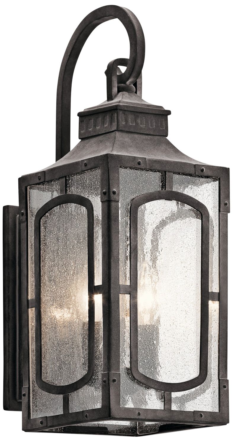 Bay Village 18 3/4" High Weathered Zinc Outdoor Wall Light