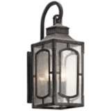 Bay Village 18 3/4&quot; High Weathered Zinc Outdoor Wall Light