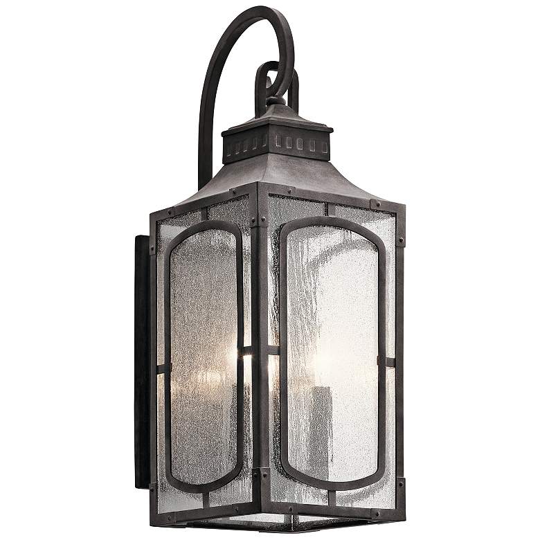 Kichler Bay Village 23&quot;H Weathered Zinc Outdoor Wall Light