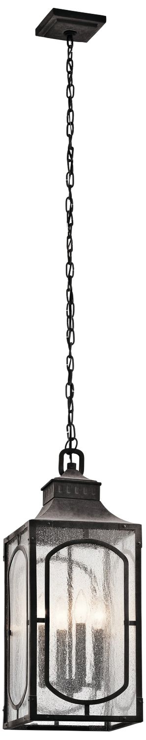 Bay Village 24 3/4"H Weathered Zinc Outdoor Hanging Light