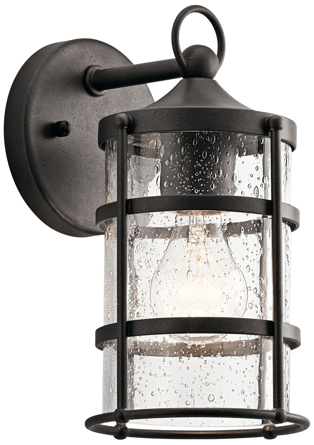 Kichler Mill Lane 10 1/4" High Anvil Iron Outdoor Wall Light