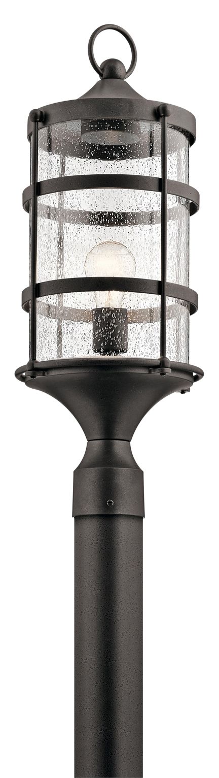 Kichler Mill Lane 22 1/2" High Anvil Iron Outdoor Post Light