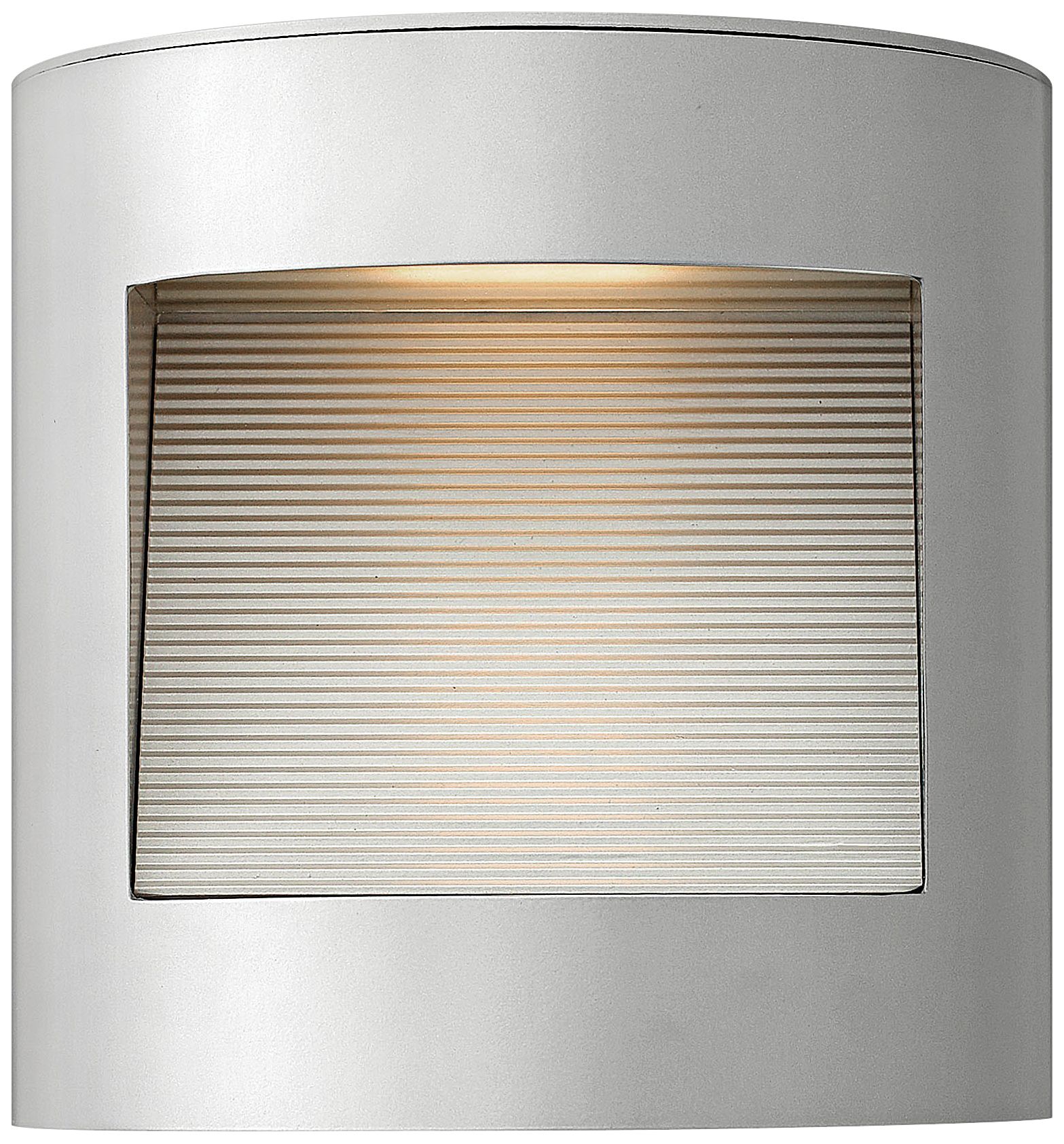 Hinkley Luna 9" High Titanium LED Outdoor Wall Light