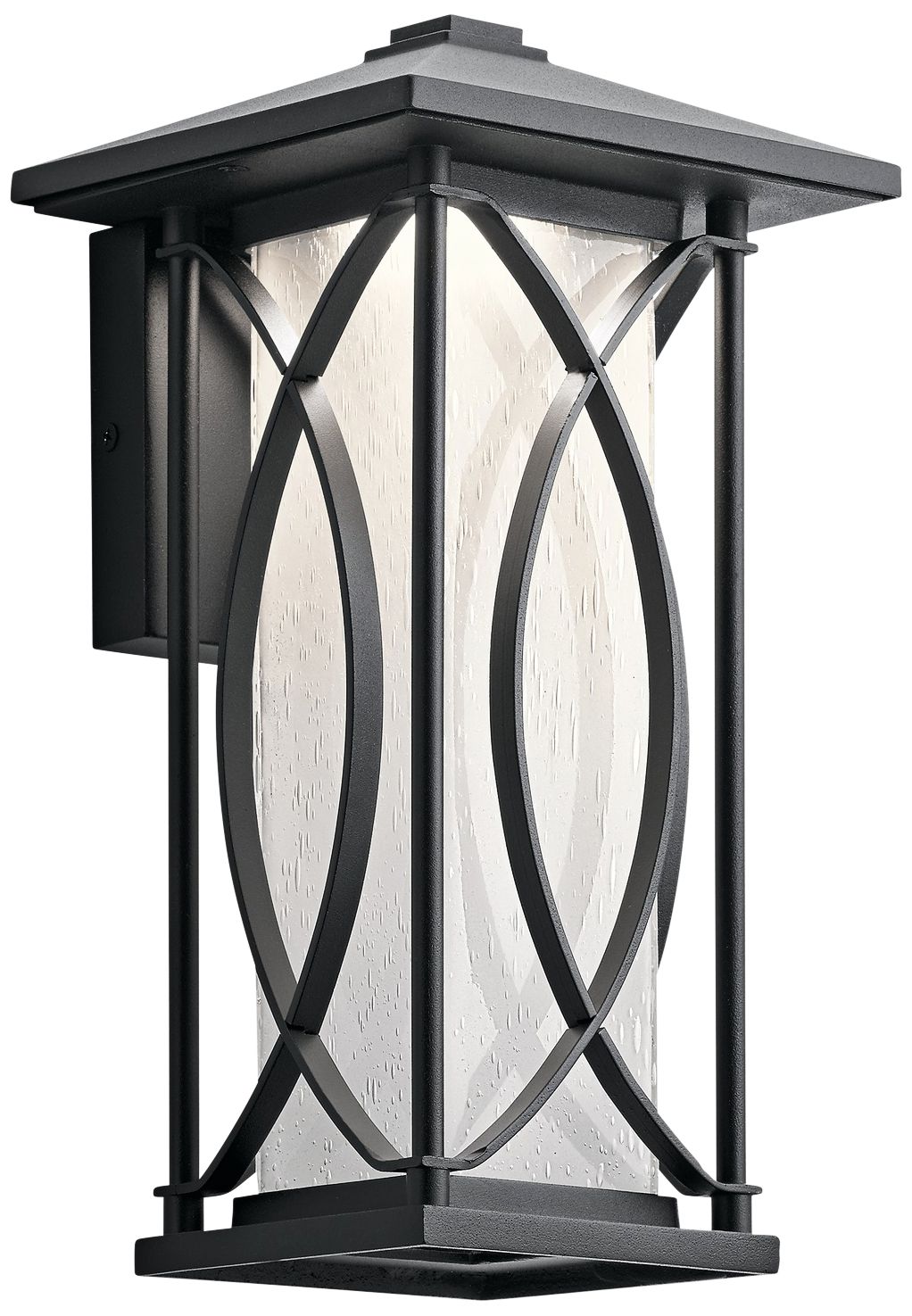 Ashbern 12 3/4" High Textured Black LED Outdoor Wall Light